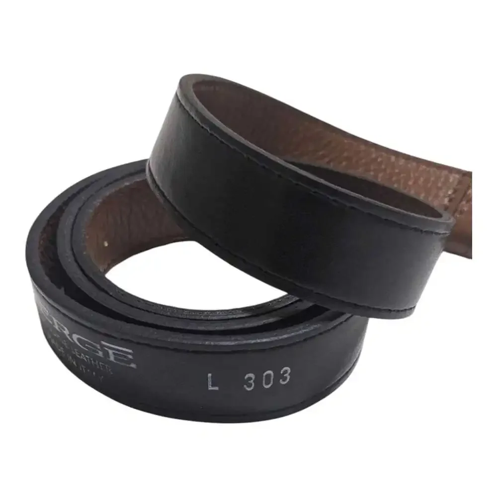 BERGE Genuine Black Leather Belt L303 Made‎ In Italy. M/L check measurements.
